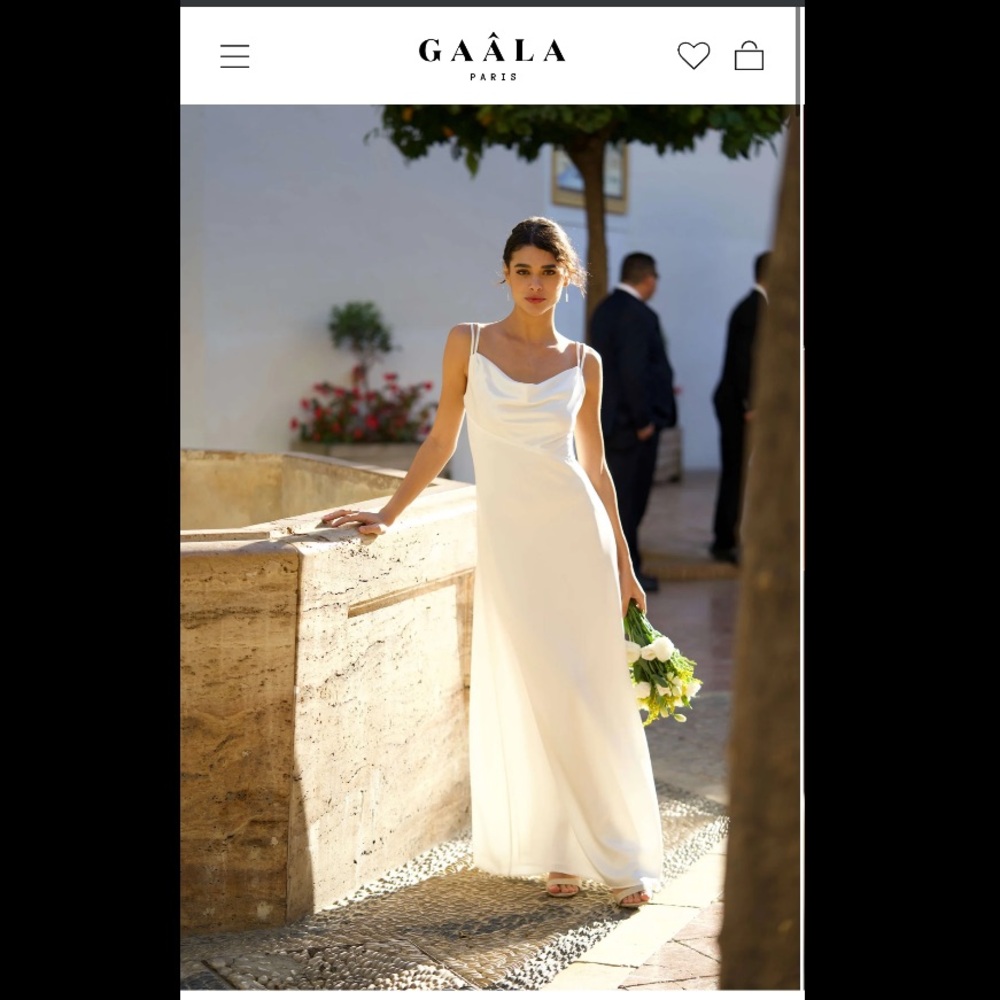 Gaala Paris Charlize Cowl-Neck Dress - White, XS